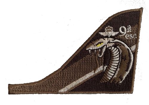 Embroidered patch deriva AV-8B 9ª Escuadrilla arid. Iron sticky back