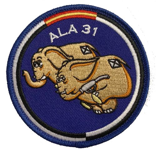Ala 31 embroidered patch with velcro back.