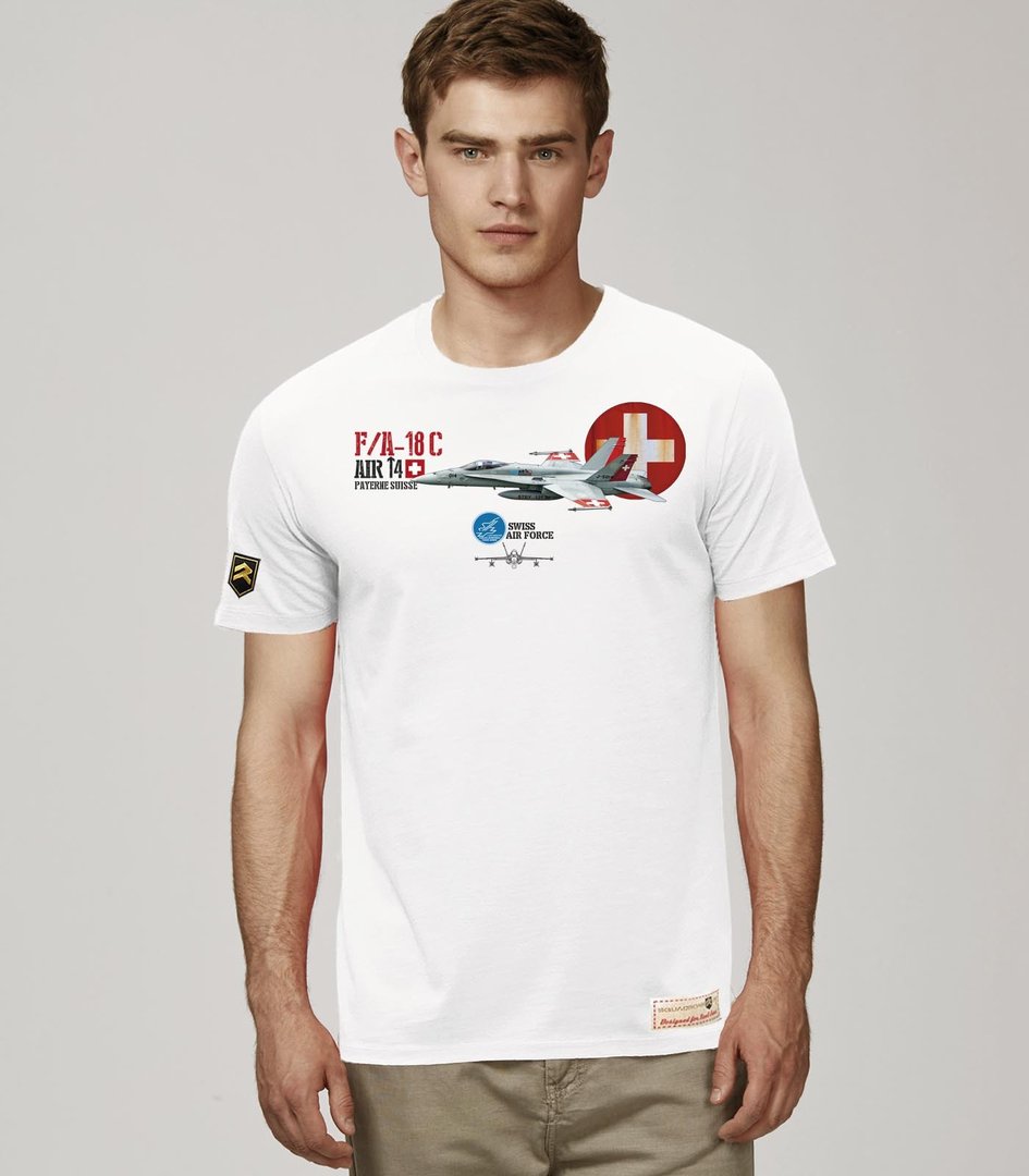 Camiseta F-18-C SWISS AIR FORCE Premium