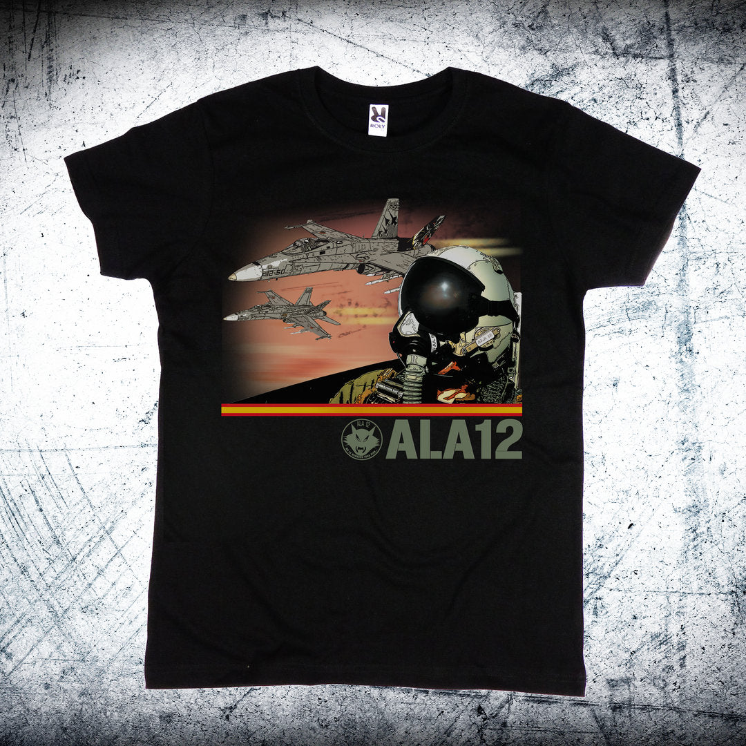 Camiseta militar Ala 12 Casco Piloto