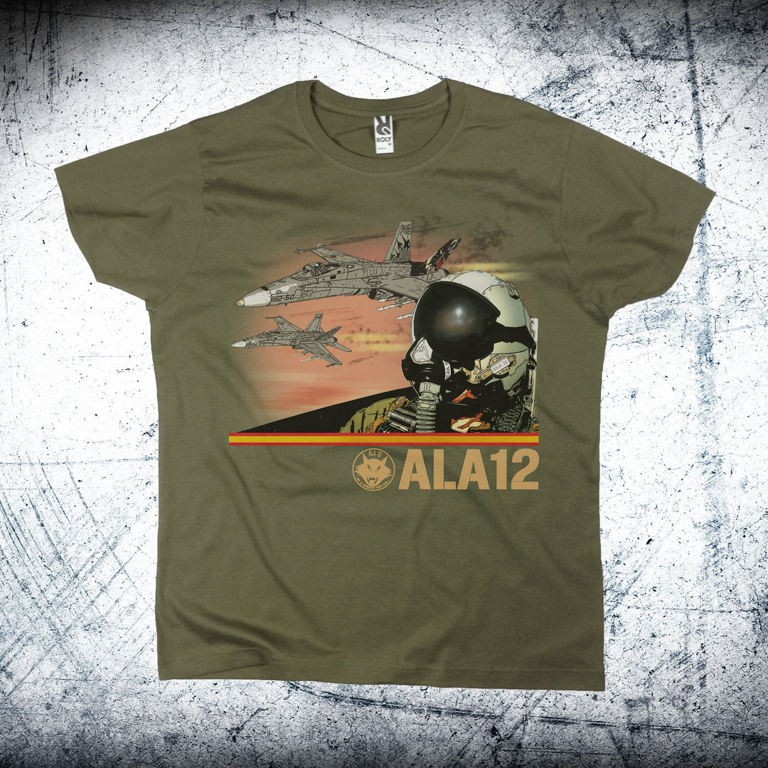 Camiseta militar Ala 12 Casco Piloto