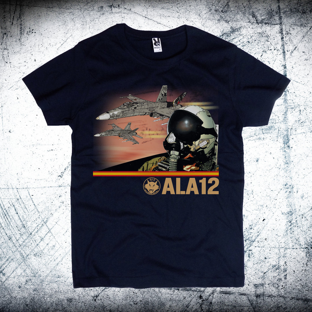 Camiseta militar Ala 12 Casco Piloto