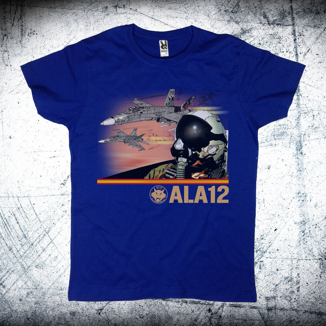 Camiseta militar Ala 12 Casco Piloto