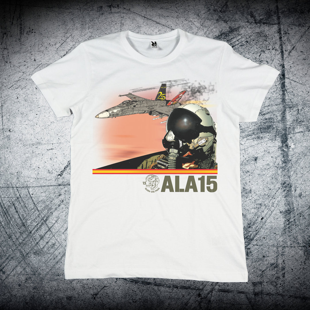 Camiseta Ala 15 Casco Piloto