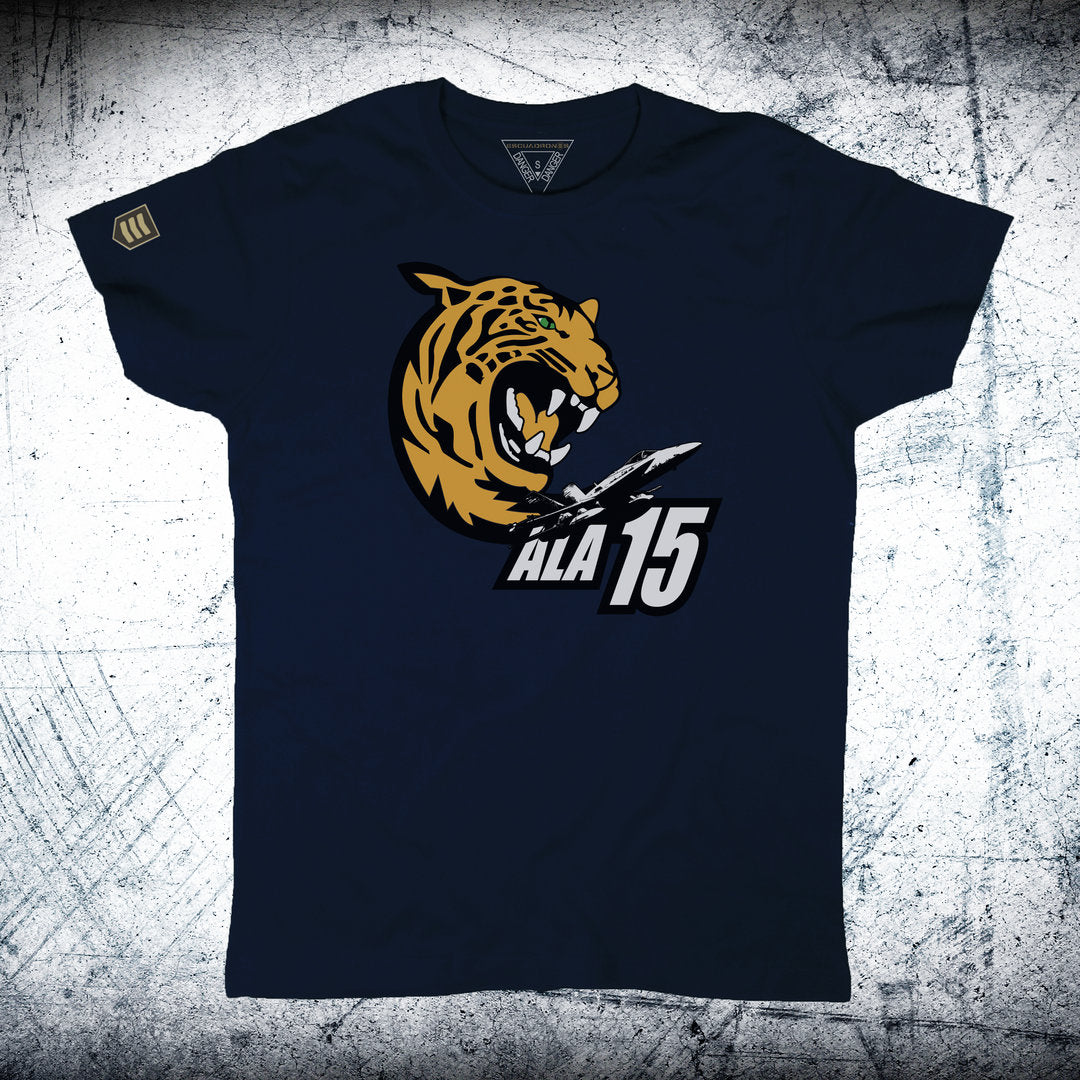 Camiseta Tigre Ala 15 color azul marino - F-18 Hornet Ejército del Aire España
