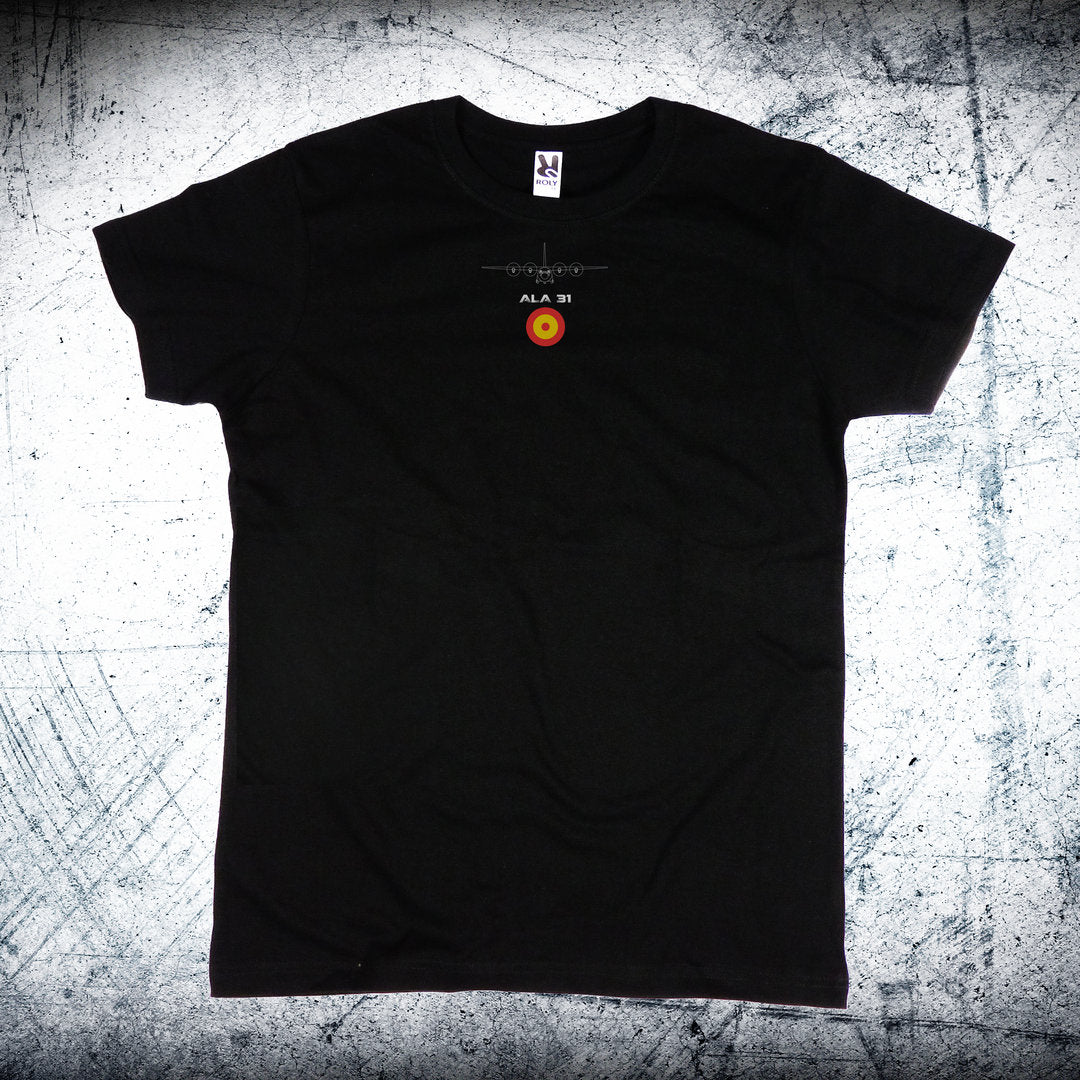 Camiseta Ala 31 HERCULES con escarapela y avión (PERSONALÍZALA GRATIS)
