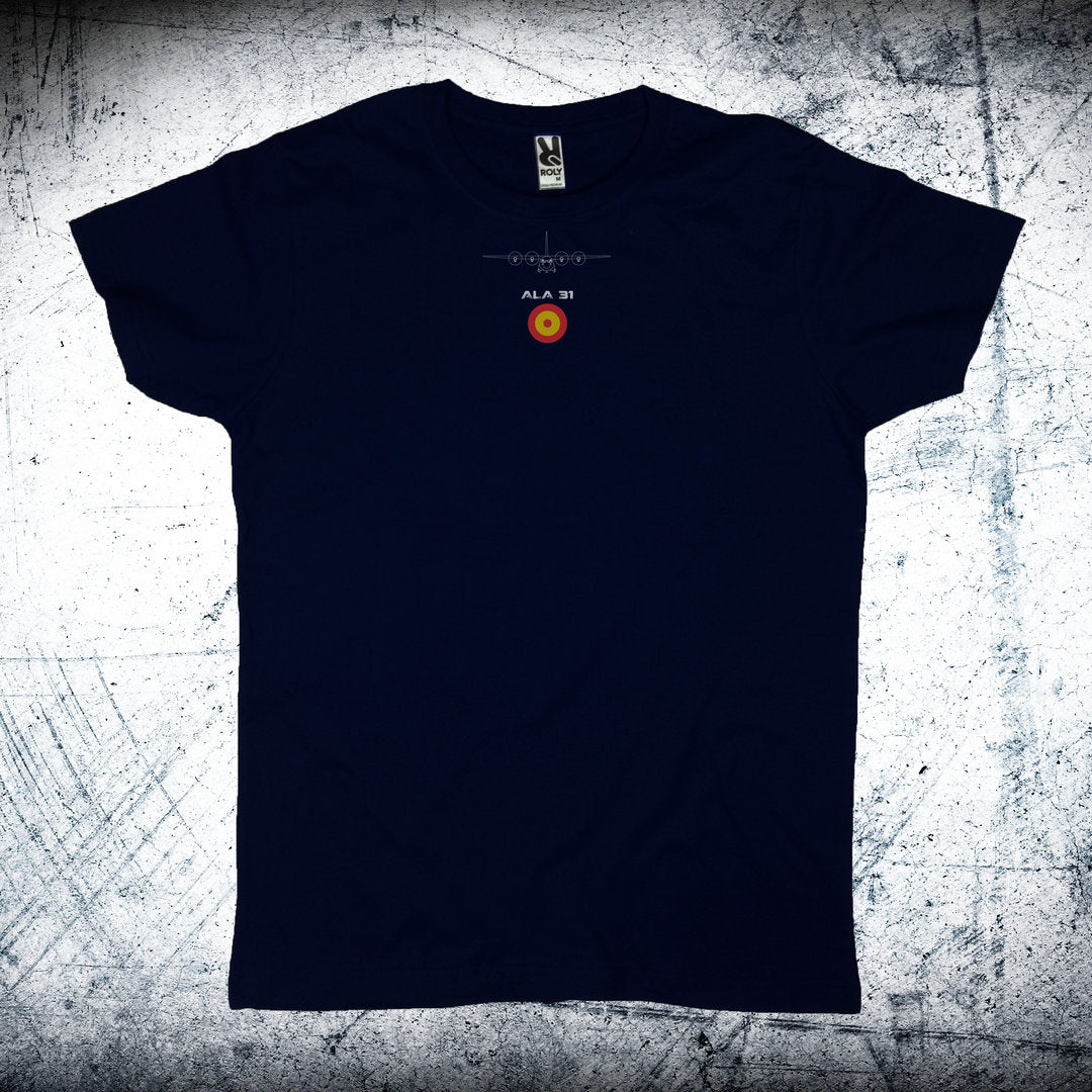 Camiseta Ala 31 HERCULES con escarapela y avión (PERSONALÍZALA GRATIS)