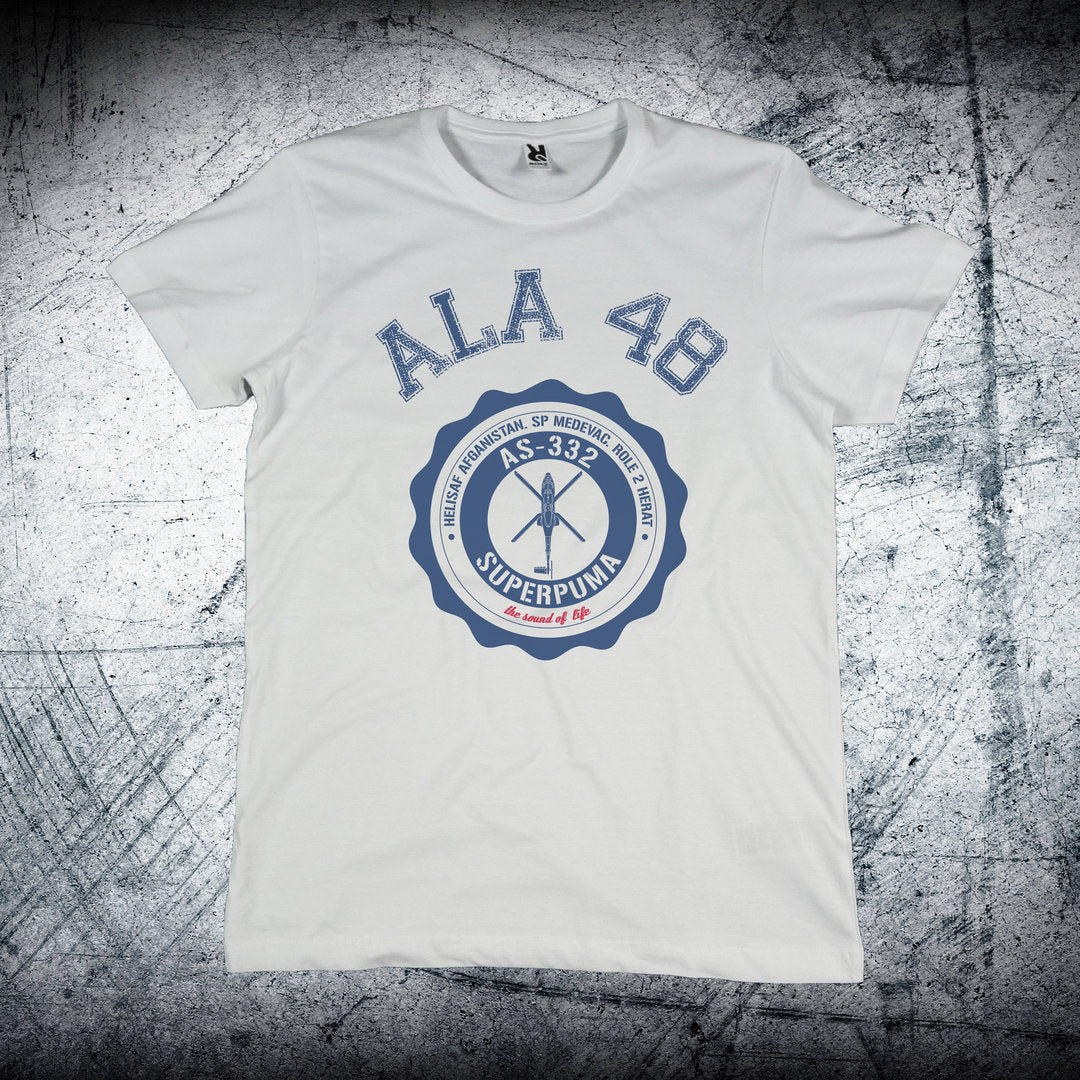 Camiseta Ala 48 HELISAF Medallón Azul