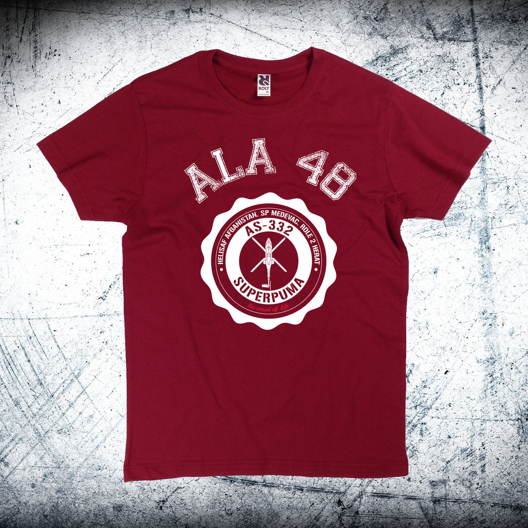 Camiseta Ala 48 Medallón Blanco