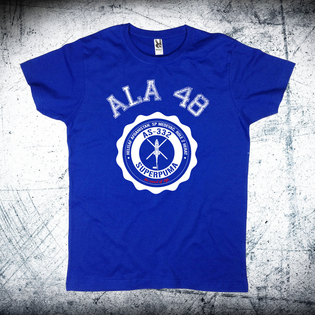 Camiseta Ala 48 Medallón Blanco