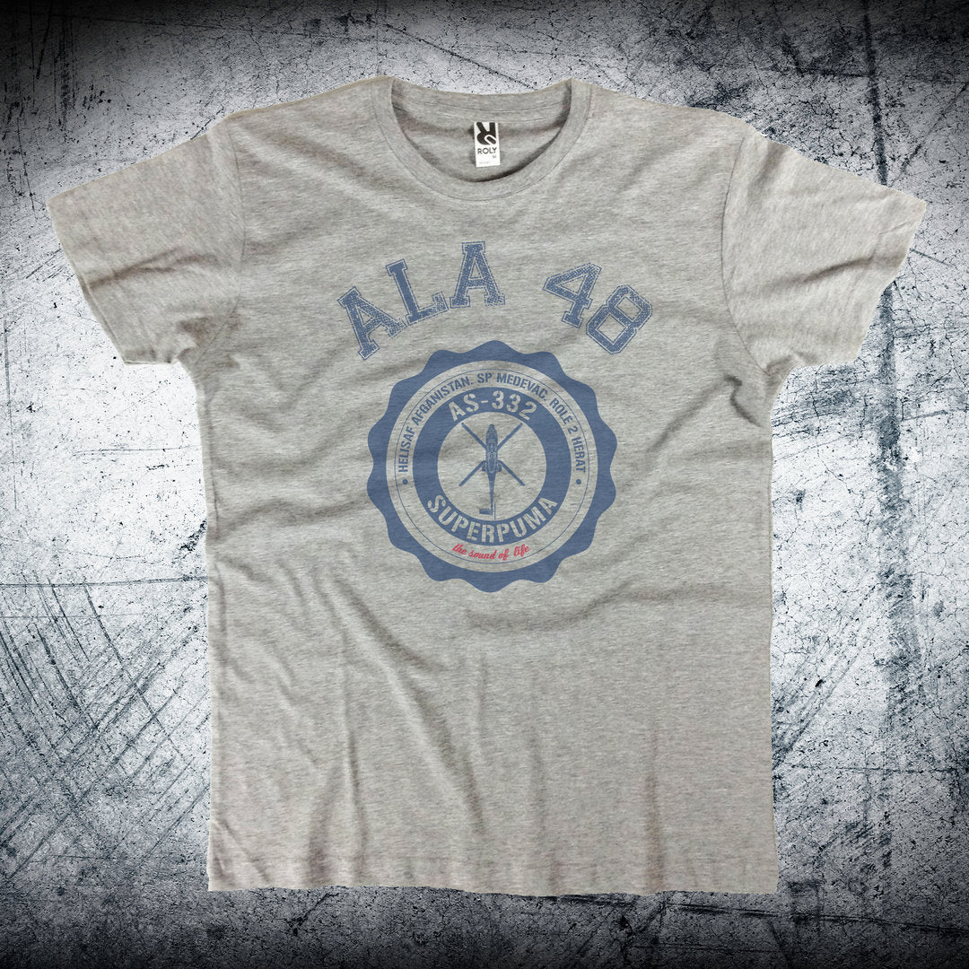 Camiseta Ala 48 HELISAF Medallón Azul