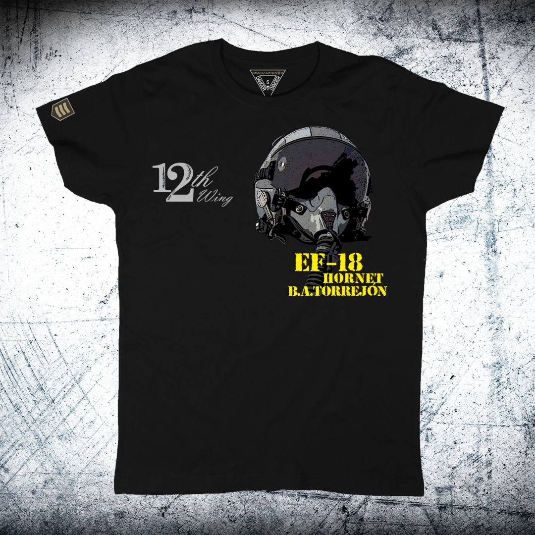 Camiseta militar 12th Wing casco ALA 12
