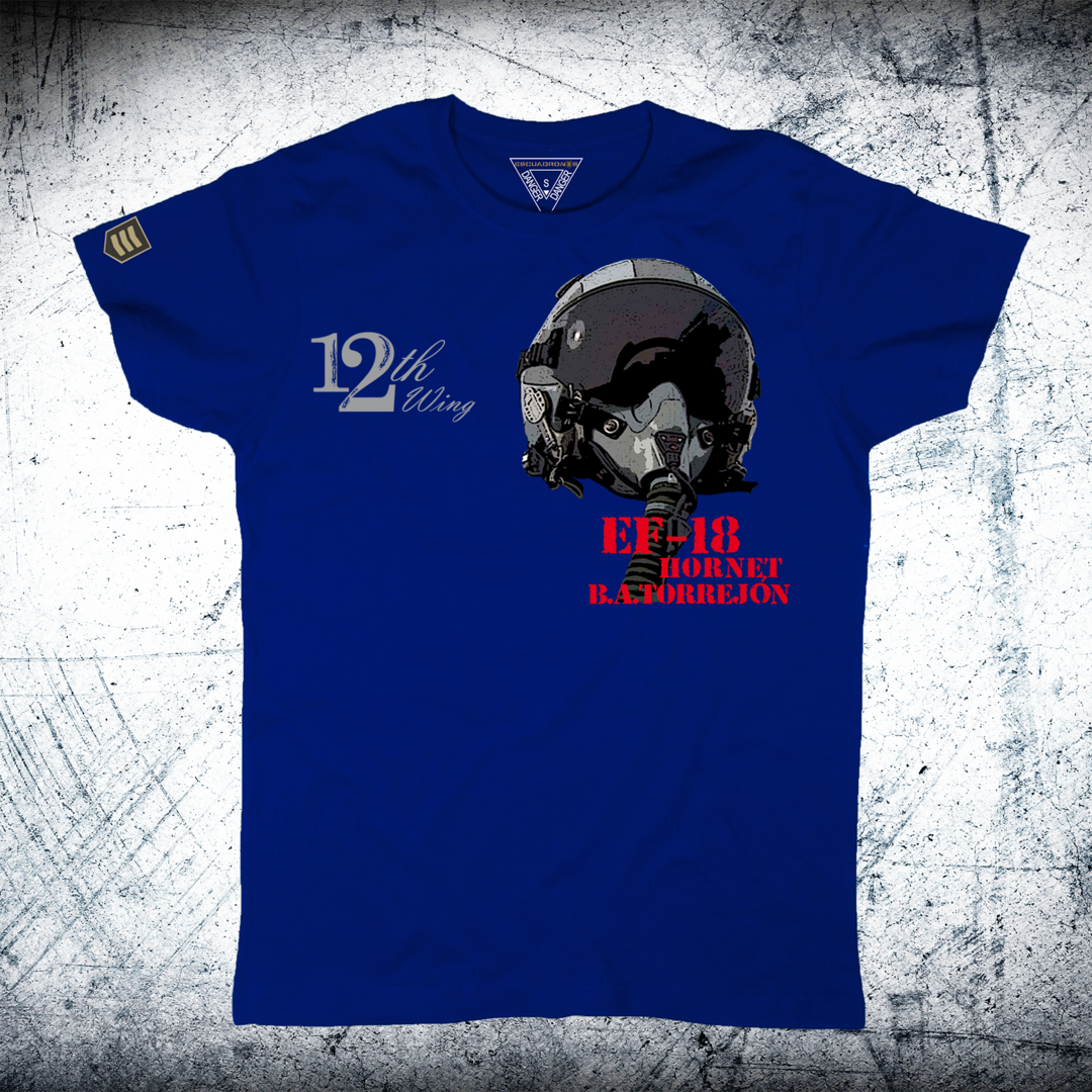 Camiseta militar 12th Wing casco ALA 12