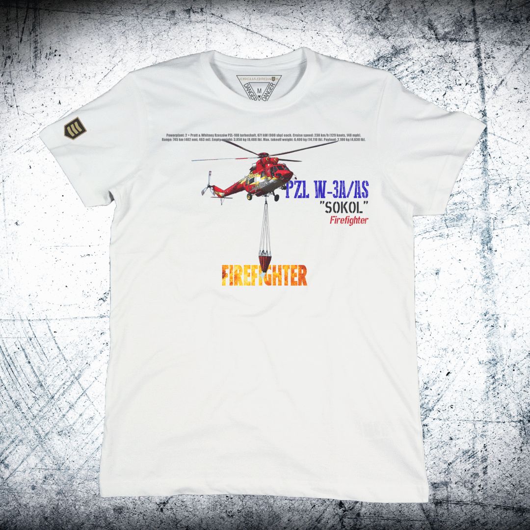 Camiseta FIREFIGHTER helicóptero Sokol W-3A/AS