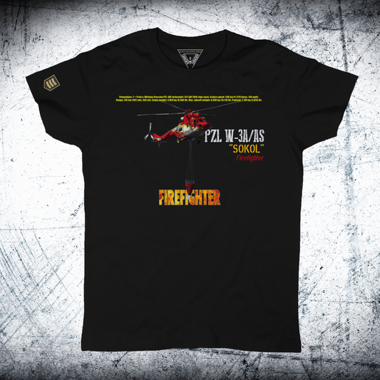 Camiseta FIREFIGHTER helicóptero Sokol W-3A/AS