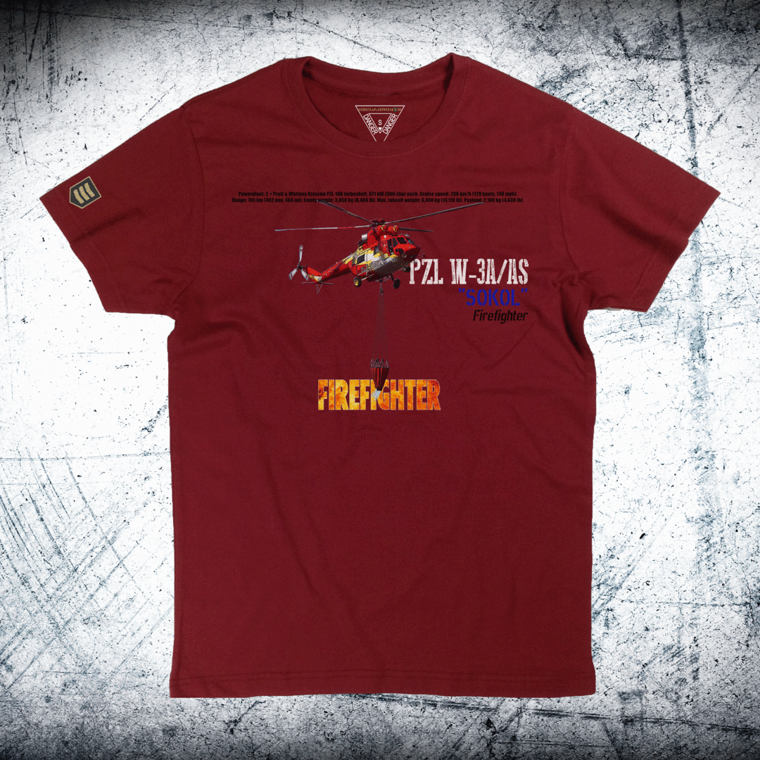 Camiseta FIREFIGHTER helicóptero Sokol W-3A/AS