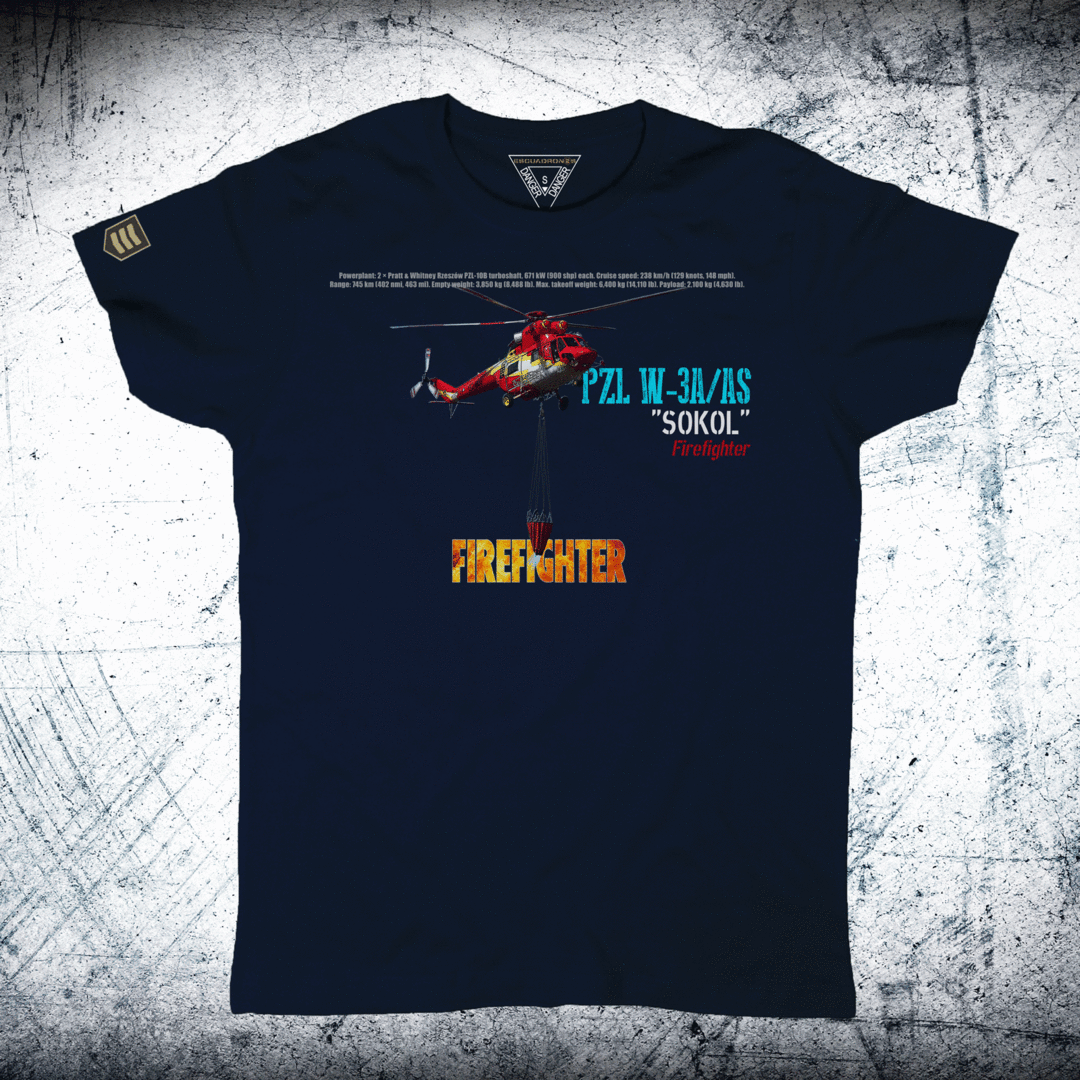 Camiseta FIREFIGHTER helicóptero Sokol W-3A/AS