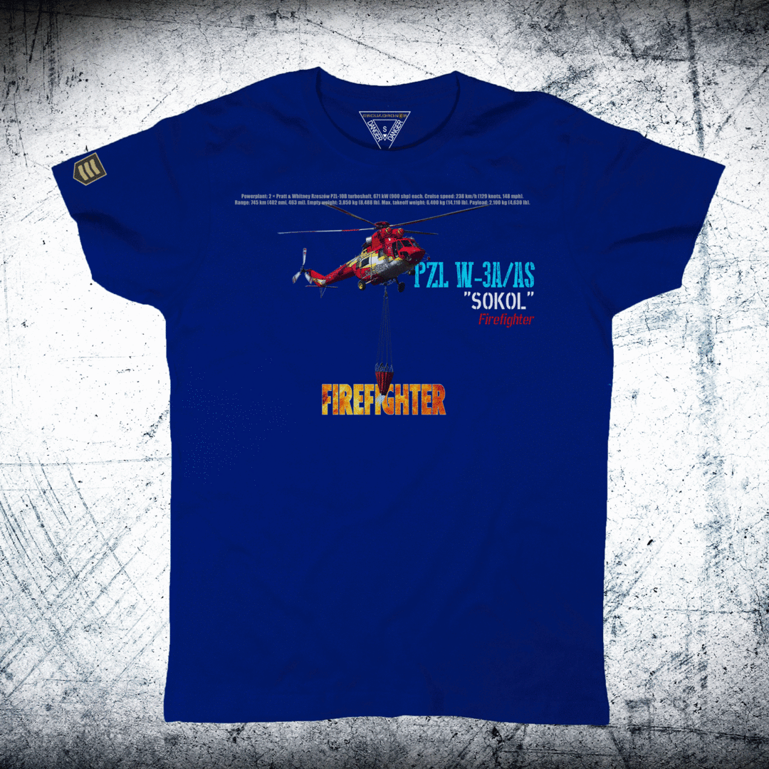 Camiseta FIREFIGHTER helicóptero Sokol W-3A/AS