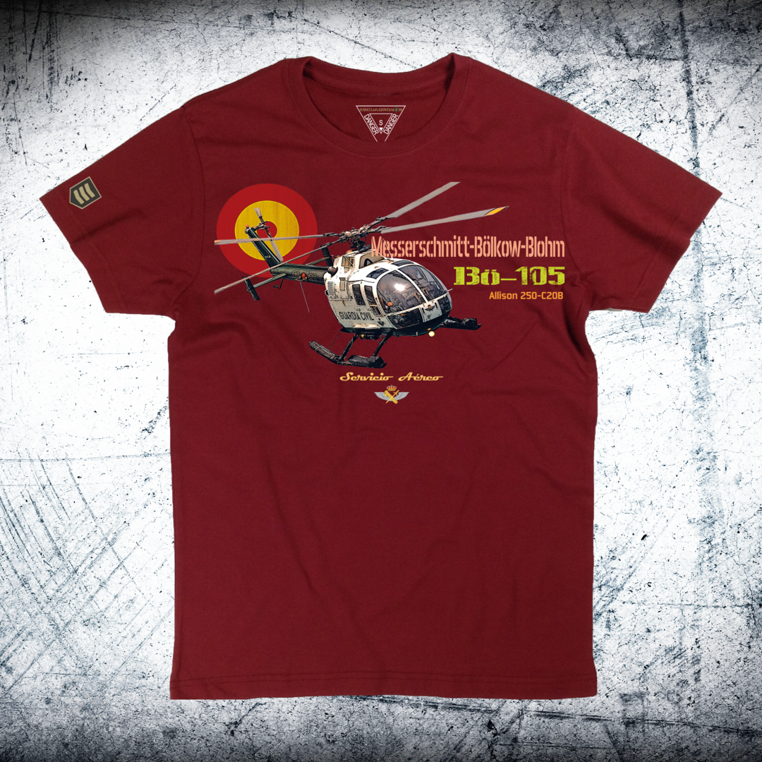 Camiseta Helicóptero Guardia Civil Bö-105