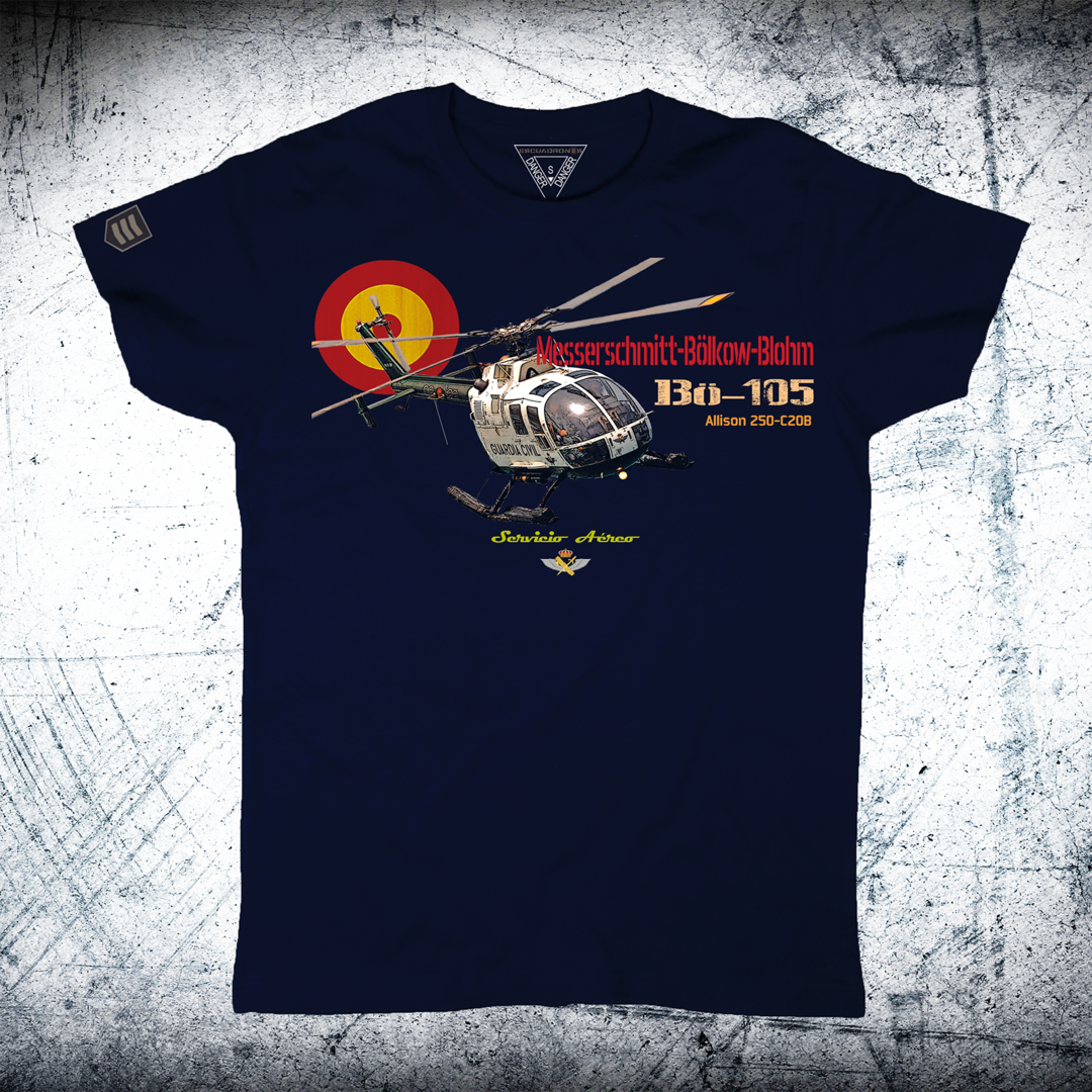Camiseta Helicóptero Guardia Civil Bö-105