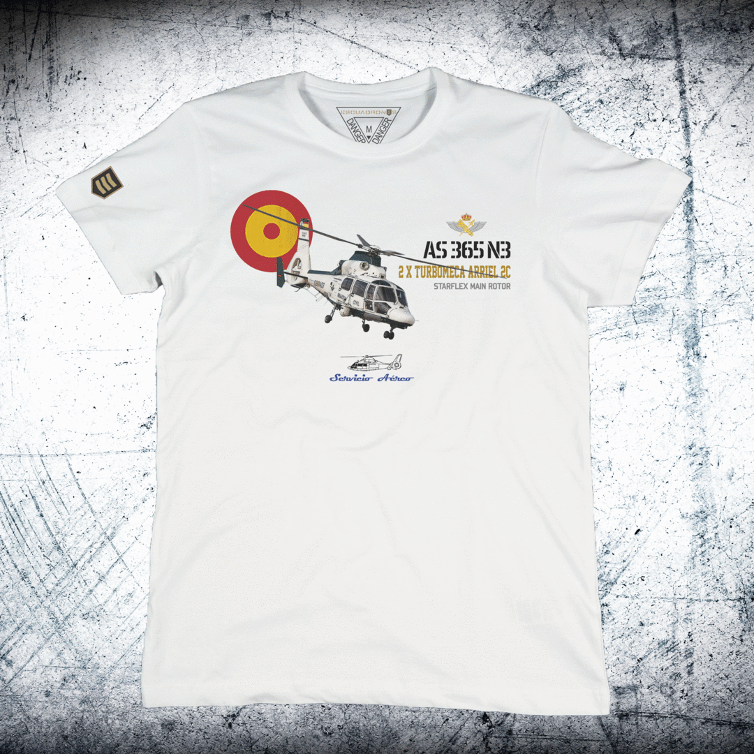Camiseta militar helicóptero Dauphin AS 365 G.C.
