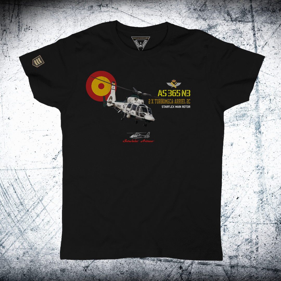 Camiseta militar helicóptero Dauphin AS 365 G.C.