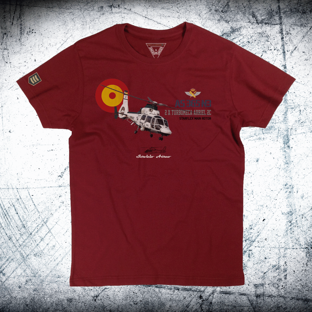 Camiseta militar helicóptero Dauphin AS 365 G.C.