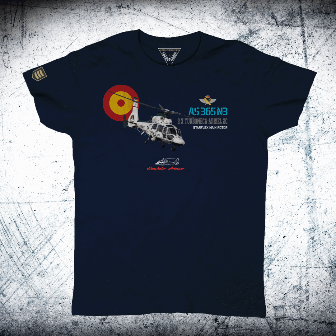 Camiseta militar helicóptero Dauphin AS 365 G.C.