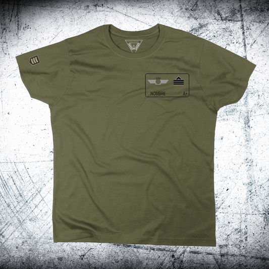 Camiseta militar E.A. caqui.