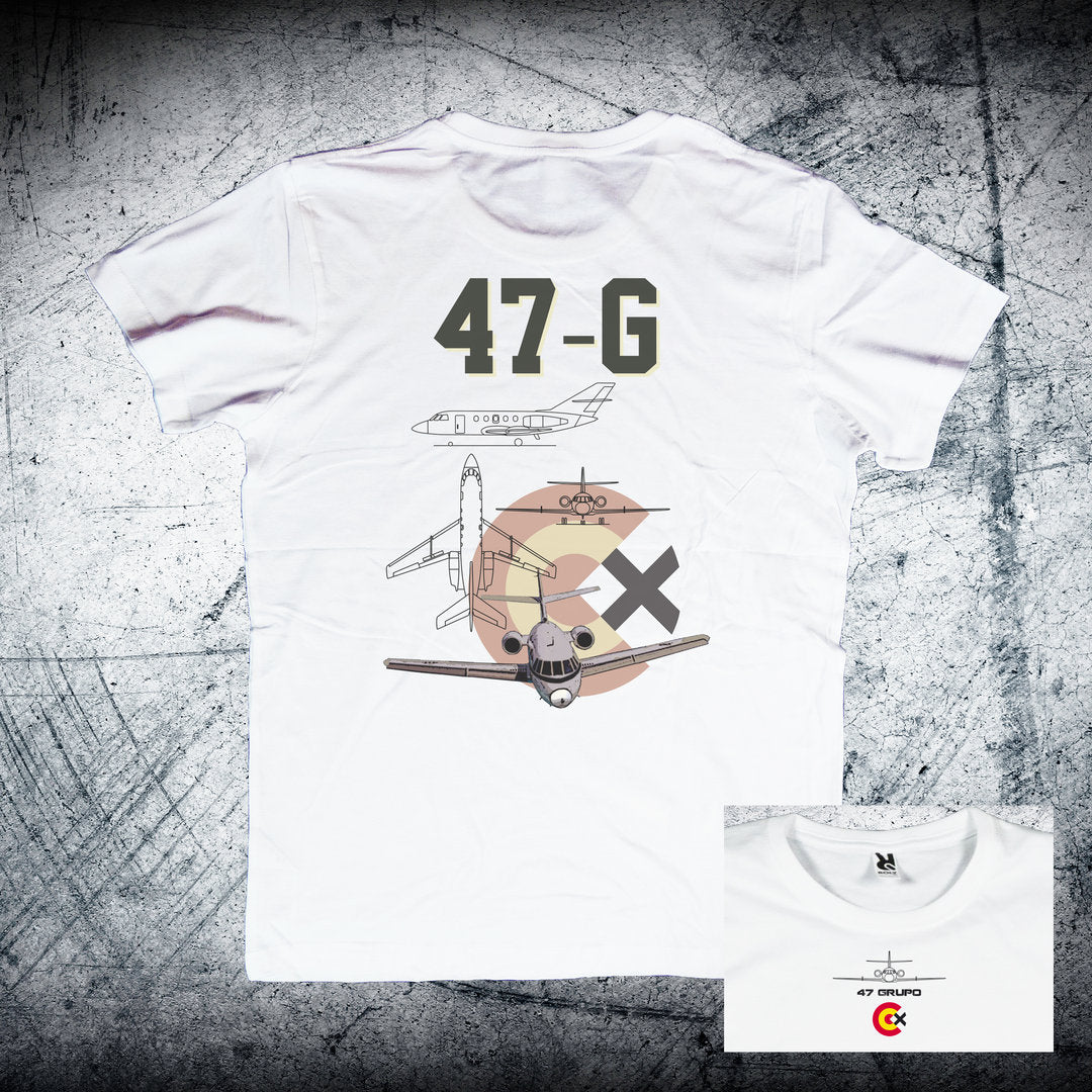 Camiseta 47 Grupo FALCON Diseño Trasera Escarapela