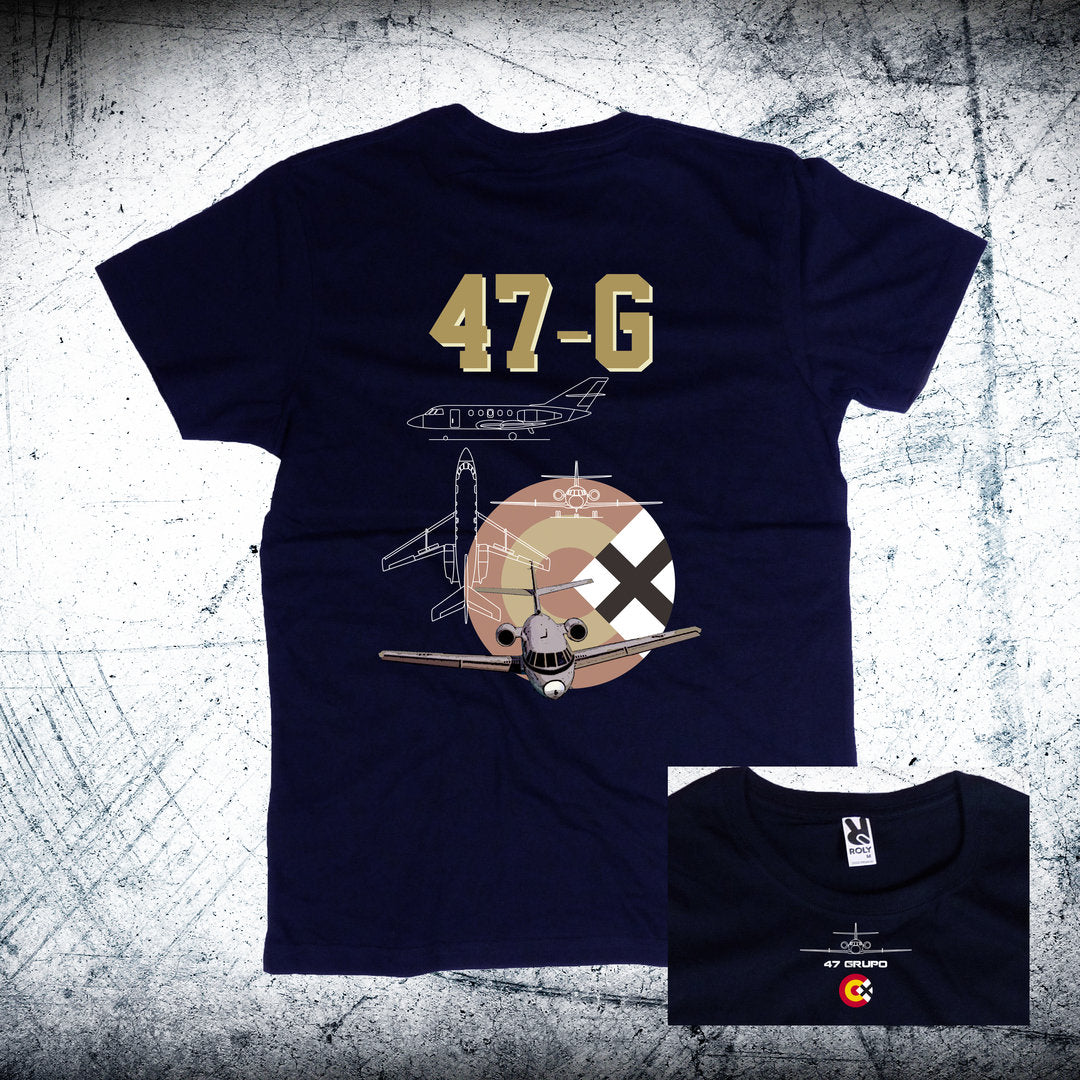 Camiseta 47 Grupo FALCON Diseño Trasera Escarapela