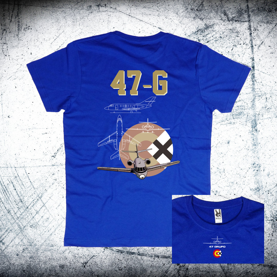 Camiseta 47 Grupo FALCON Diseño Trasera Escarapela