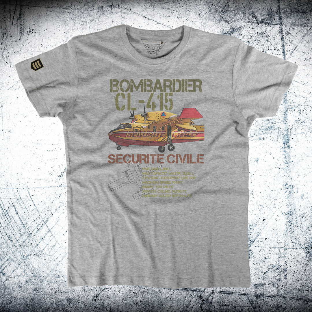 Camiseta BOMBARDIER CL-415 SECURITE CIVILE Ordnance