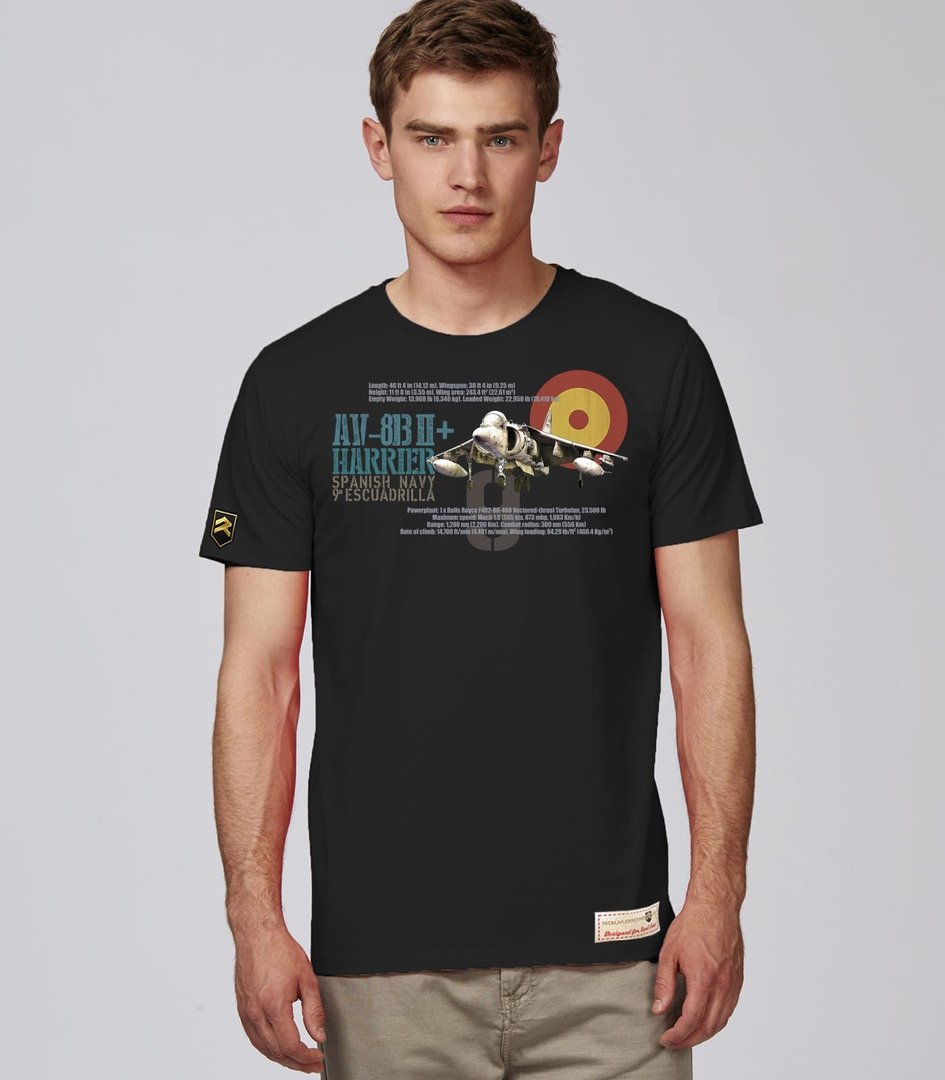 Camiseta militar AV-8B II HARRIER 9ª Escuadrilla Premium