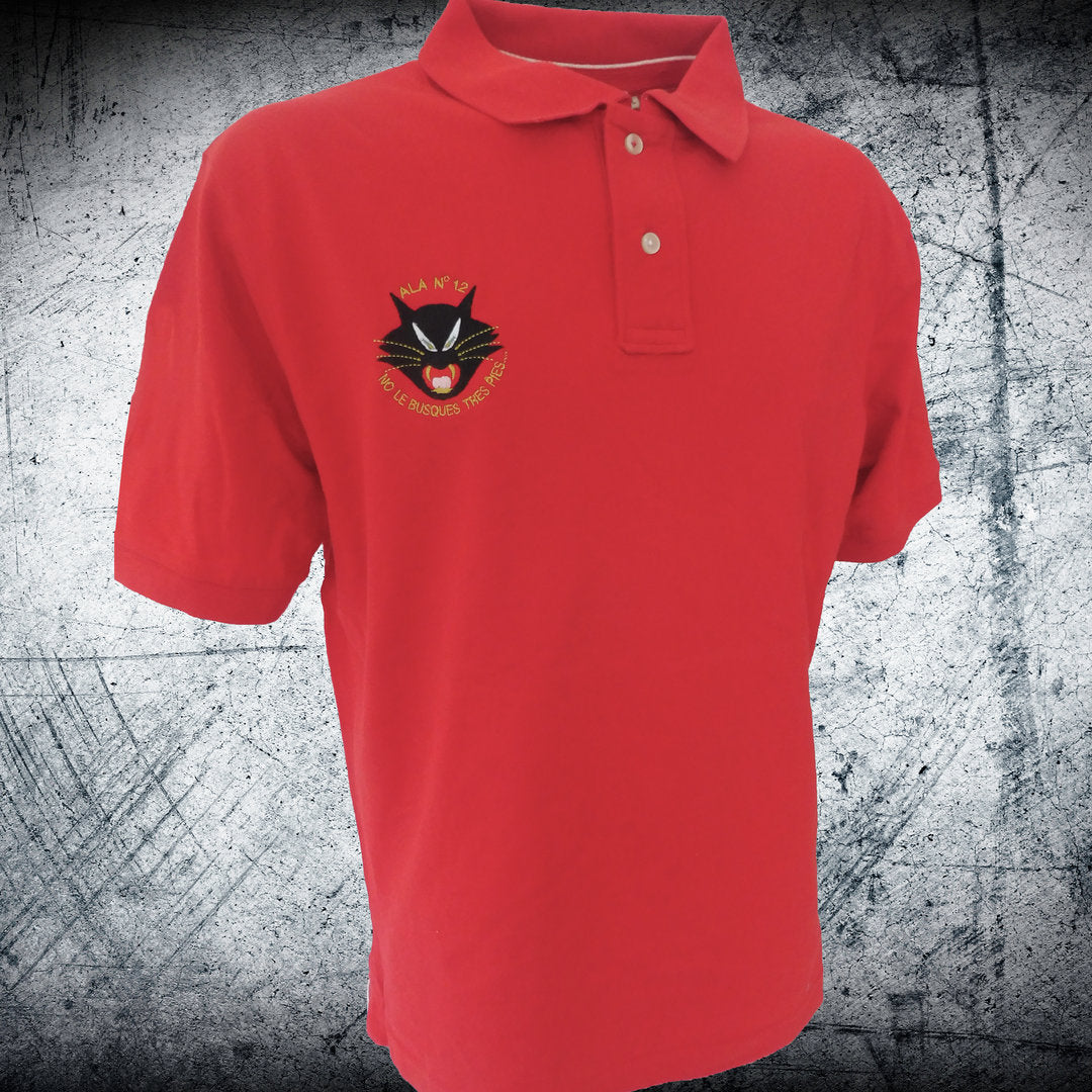Polo piqué ALA 12 gato bordado
