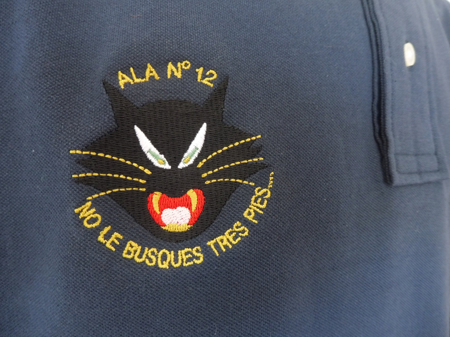 Polo piqué ALA 12 gato bordado