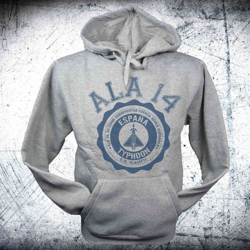 outlet sudadera gris Medallon Ala14 varias tallas