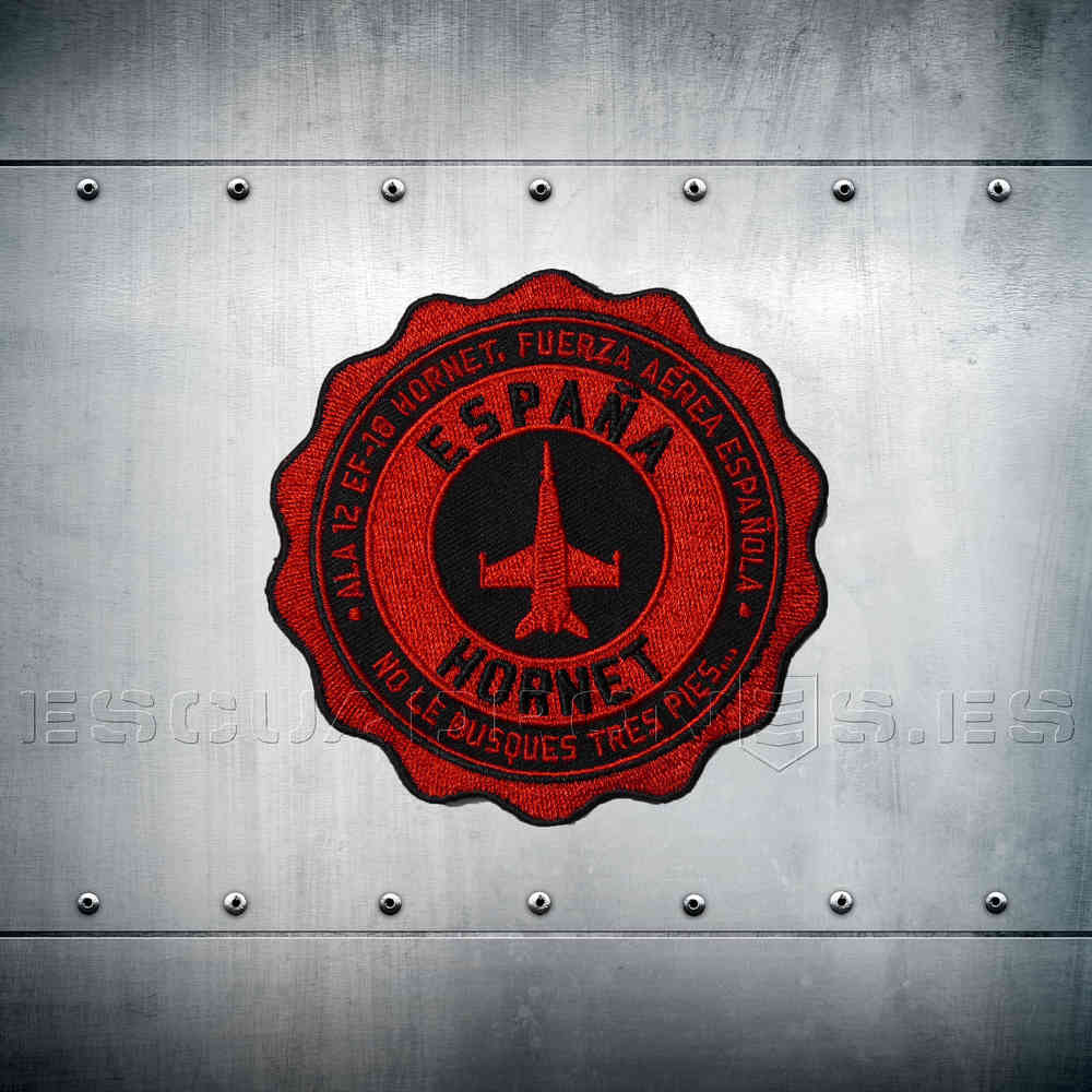 parche medallón Hornet rojo