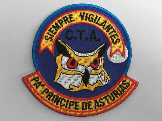 Parche Bordado C.T.A. P.A. Príncipe de Asturias Con Termoadhesiva Trasera
