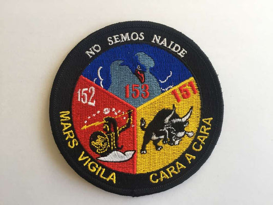 Parche bordado ALA 15 , 3 escuadrones termoadhesivo