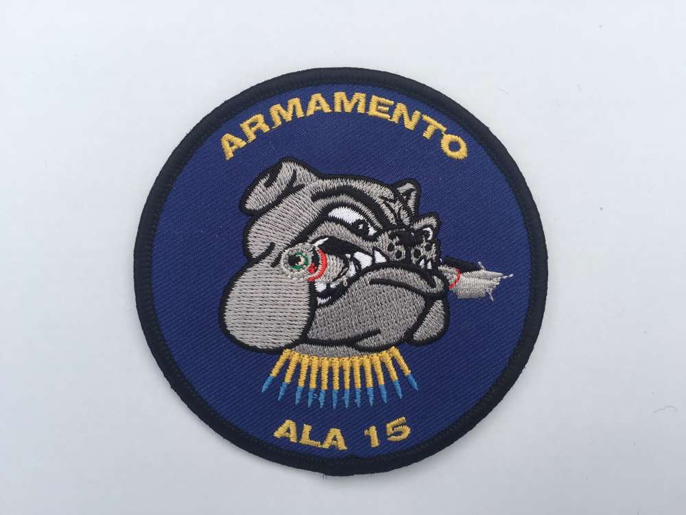 Parche bordado ALA 15 Armamento bulldog termoadhesivo