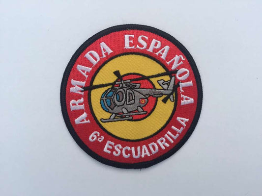 Parche bordado 6ª Escuadrilla MD-500 escarapela termoadhesivo