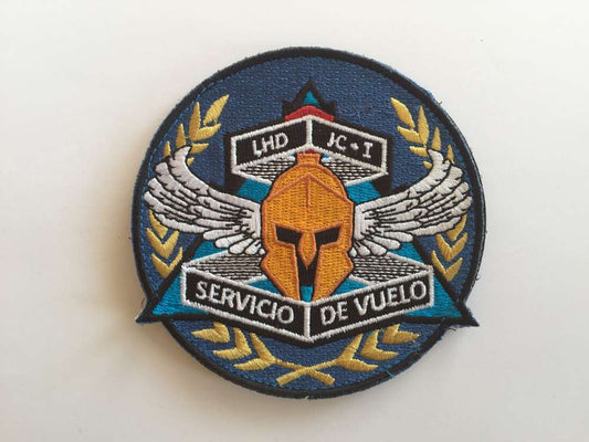 Parche bordado Servicio de vuelo JC-I con velcro