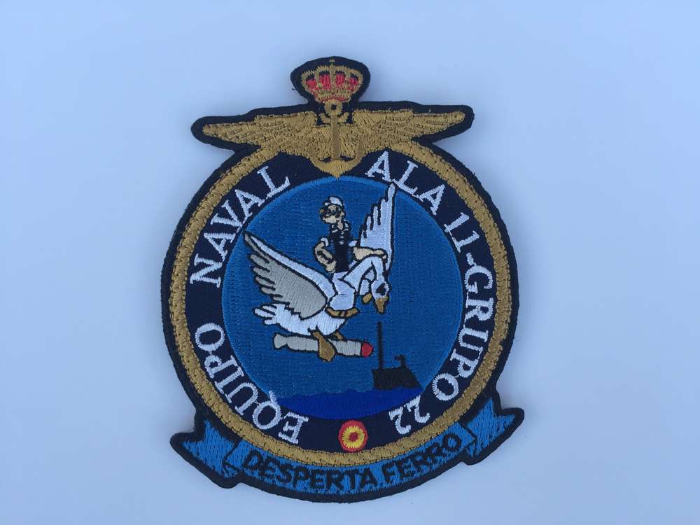 Parche bordado Equipo Naval Grupo 22 con velcro