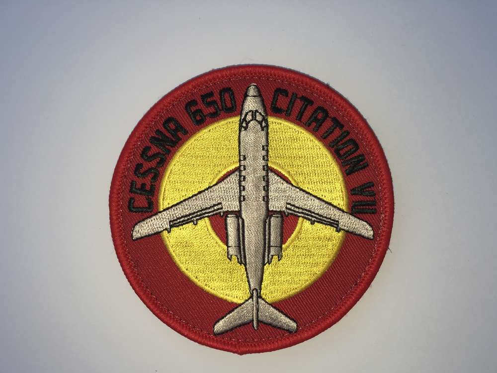 Parche bordado Cessna Citation VII . 4ª Escuadrilla con velcro