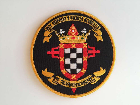 Parche bordado Escudo ALVARO DE BAZAN con velcro