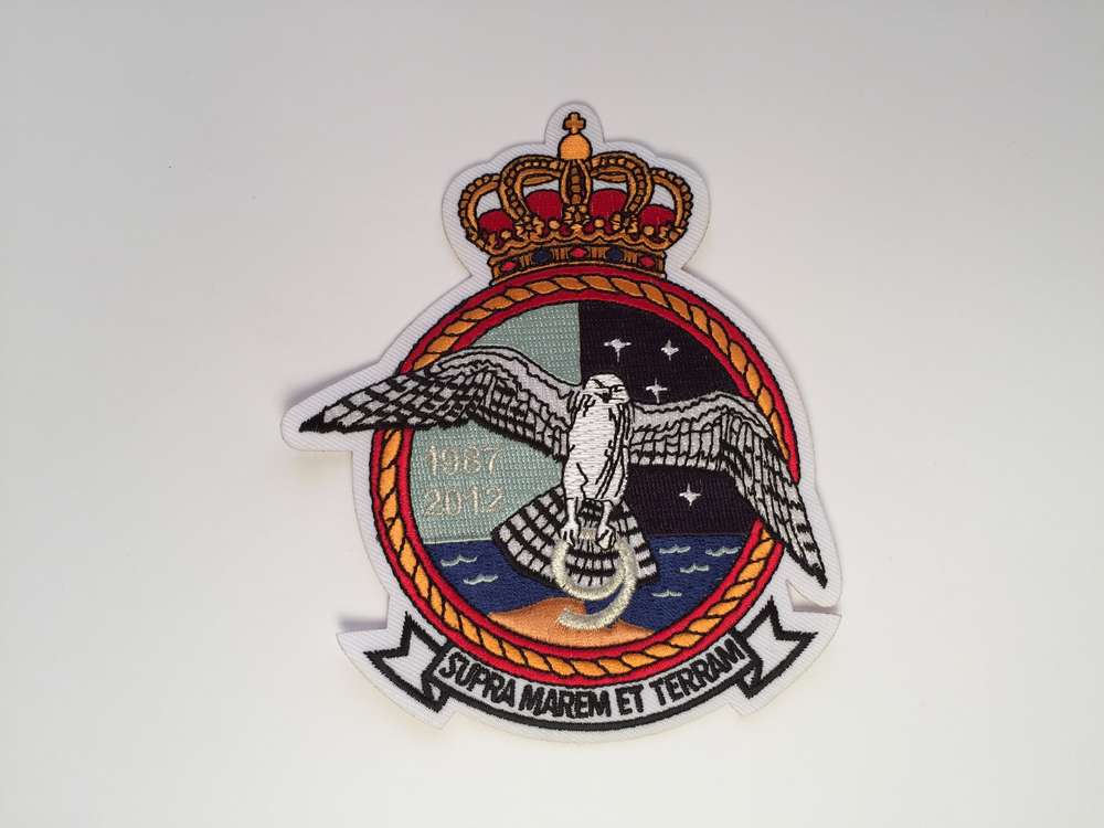 Parche bordado grande 9ª Escuadrilla. 13 cm, termoadhesivo