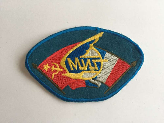 Parche bordado. Única unidad coleccionista. Rusia-Francia. 11,5 cm