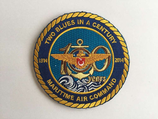 Parche bordado. Única unidad coleccionista. TURKISH MARITIME AIR COMMAND 100 years . 9 cm con velcro