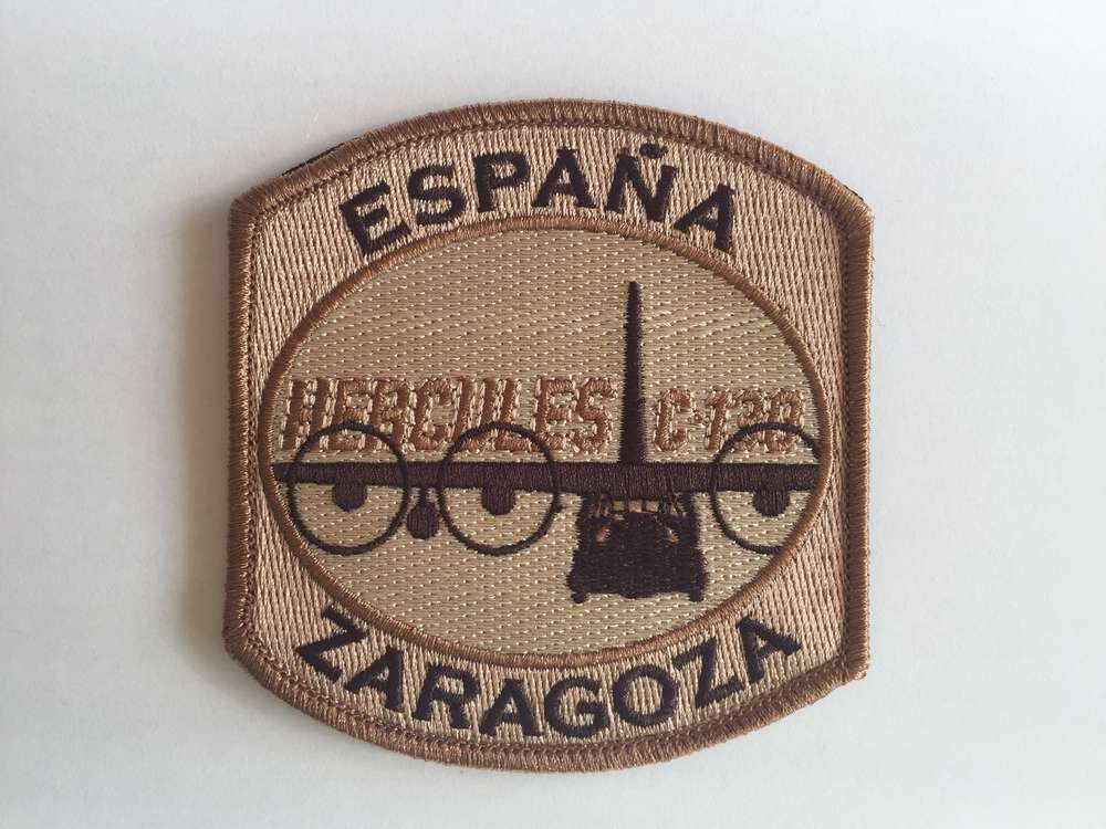 Parche bordado árido ALA 31 Hercules. 9 cm con velcro.